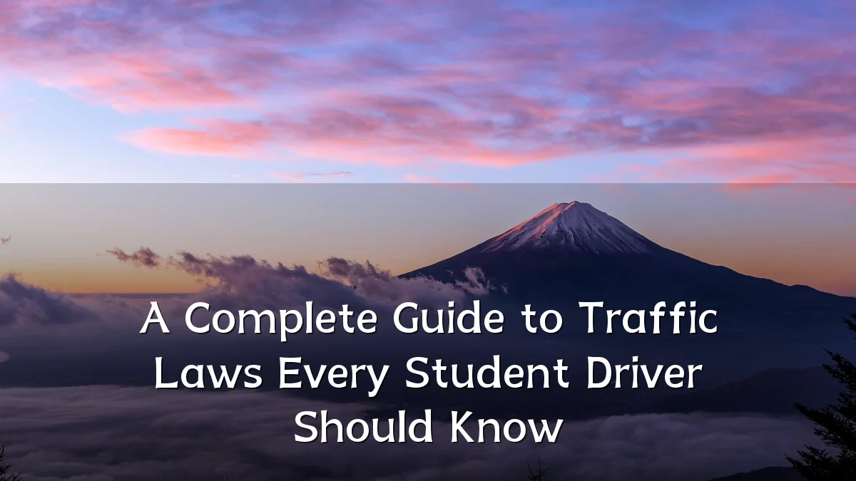 A Complete Guide to Traffic Laws Every Student Driver Should Know
