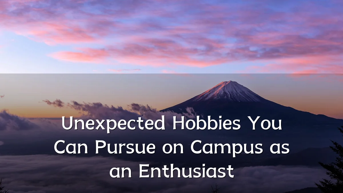 Unexpected Hobbies You Can Pursue on Campus as an Enthusiast