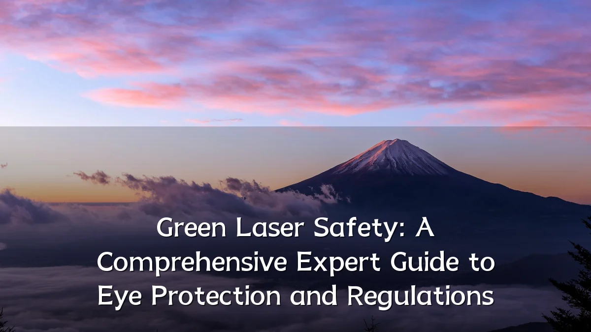 Green Laser Safety: A Comprehensive Expert Guide to Eye Protection and Regulations