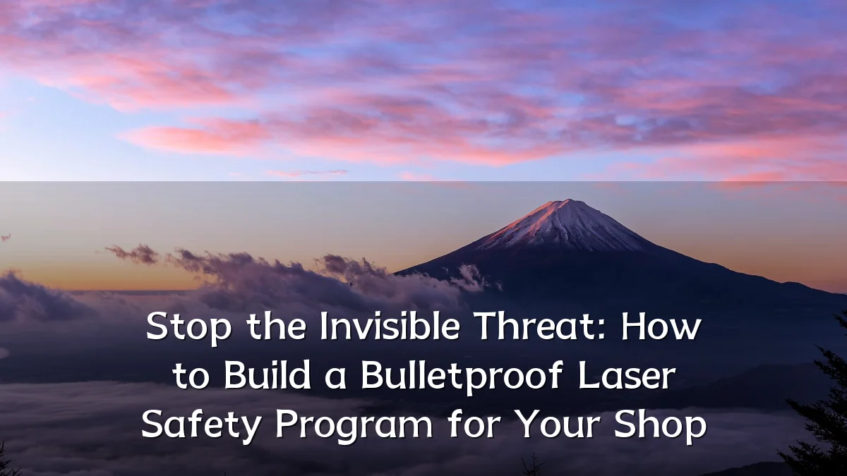 Stop the Invisible Threat: How to Build a Bulletproof Laser Safety Program for Your Shop