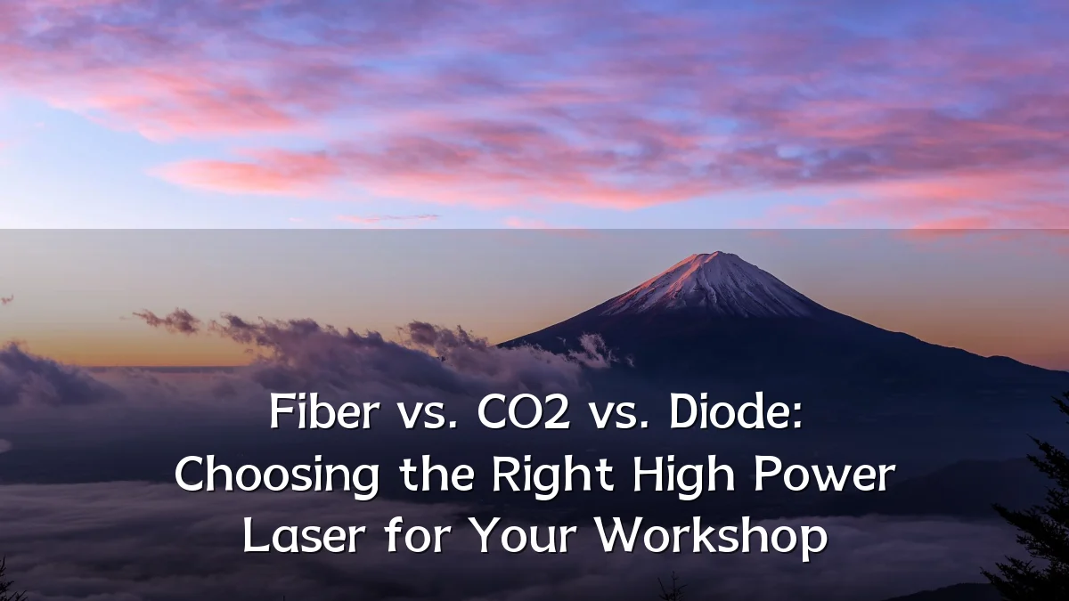 Fiber vs. CO2 vs. Diode: Choosing the Right High Power Laser for Your Workshop