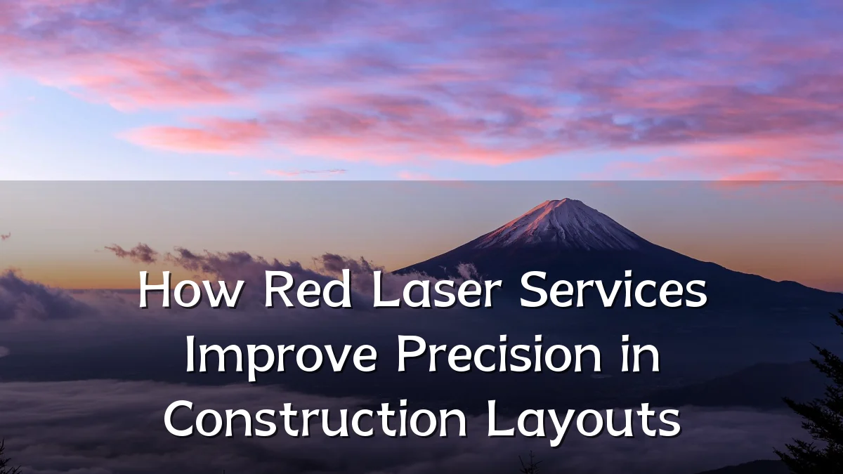 How Red Laser Services Improve Precision in Construction Layouts